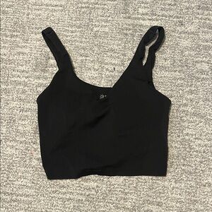 Aerie Black align tank doop